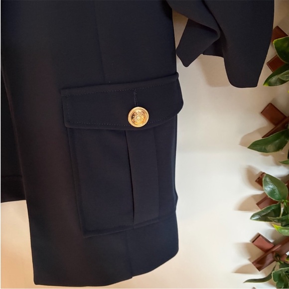 Suzy Shier Navy Blue Knit Blazer - Picture 2 of 5